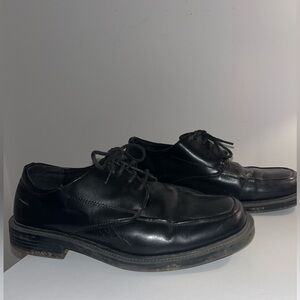 State Street Black Men’s Dress Shoes - Size 9 - Classic Leather Oxfords